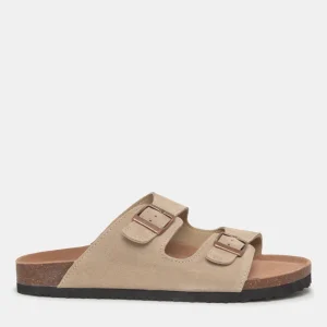 Sandalia doble hebilla ergonómica piel hombre