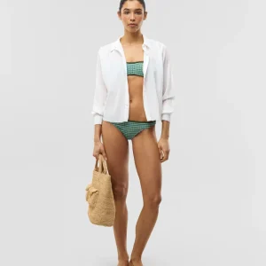 Top bikini bandeau vichy