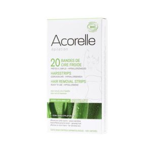 Acorelle BANDES DE CIRE FROIDE AISSELLES ET MAILLOT x20 BIO 10X2