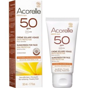 Acorelle  CREME SOLAIRE VISAGE SPF 50 BIO 50ML