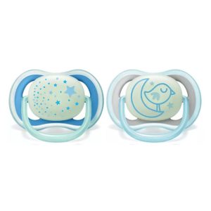 Avent Sucette Ultra Air Night 6-18 mois Garçon