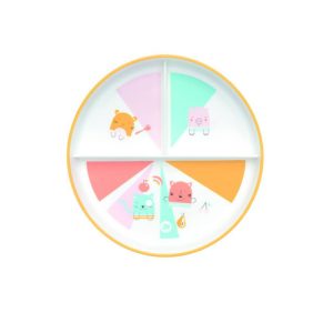 BÉBÉ CONFORT ASSIETTE D&rsquo;APPRENTISSAGE AVEC COMPARTIMENTS – DOMINO