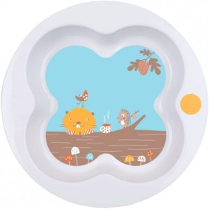 BEBE CONFORT Assiette D’apprentissage Avec Couvercle +9mois Woodcamp