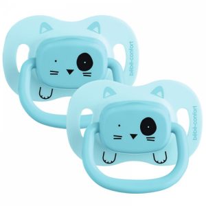 BÉBÉ CONFORT SUCETTES REVERSIBLES – 6/18 M – SILICONE – ANIMALS BLEU X2 6990