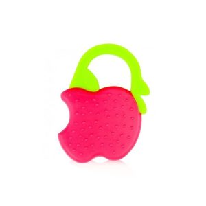 BÉBÉDOR ANNEAU DE DENTITION FRUITS EN SILICONE ROUGE- 513