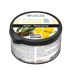 Bougie de massage naturelle – Jojoba / Ylang-Ylang (BIO)