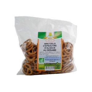 BRETZELS D&rsquo;EPEAUTRE AU SESAME 150G