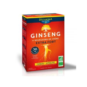 DIETAROMA GINSENG EXTRA FORT BIO – TONUS ET VITALITÉ 20 AMPOULES