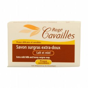 ROGÉ CAVAILLÈS Savon surgras extra doux lait et miel pain de 150g