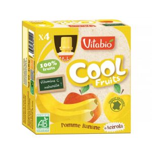 VITABIO POMME BANANE ACEROLA 4 X 90 G