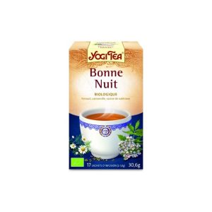 YOGI TEA Bonne Nuit 17x2g (fenouil, camomille, menthe poivrée, racine de valériane , lavande)