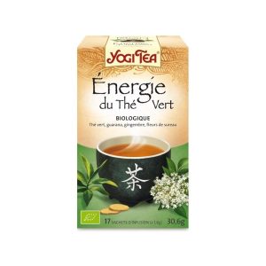 YOGI TEA Energie du thé vert 17x 2g (Thé vert, citronnelle, guarana, menthe poivrée, gingembre)